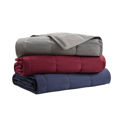 We Ble Red Microfiber Throw - Cozy Comfort & Storage