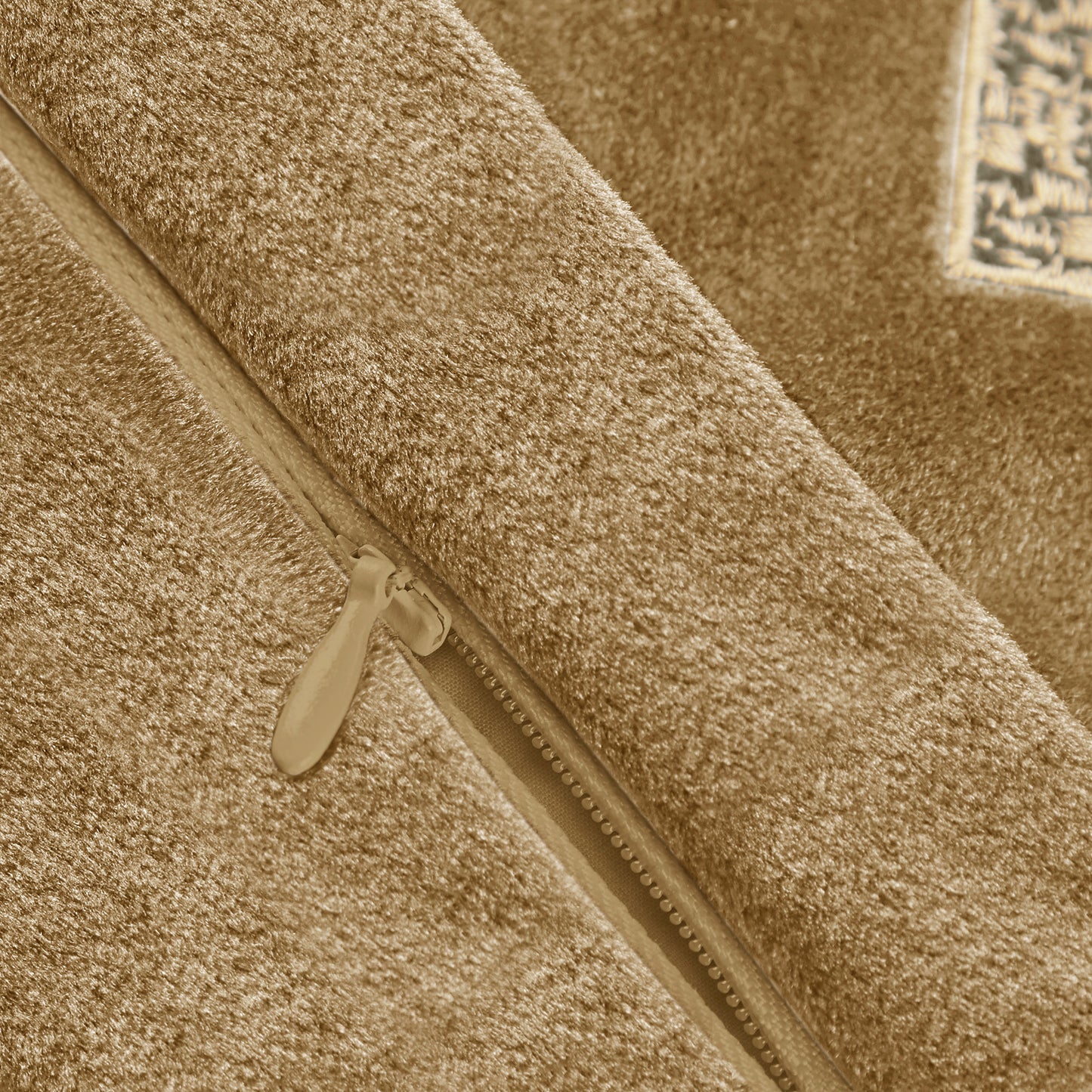 Luxurious Gold Velvet Pillow Sham - 26x26"
