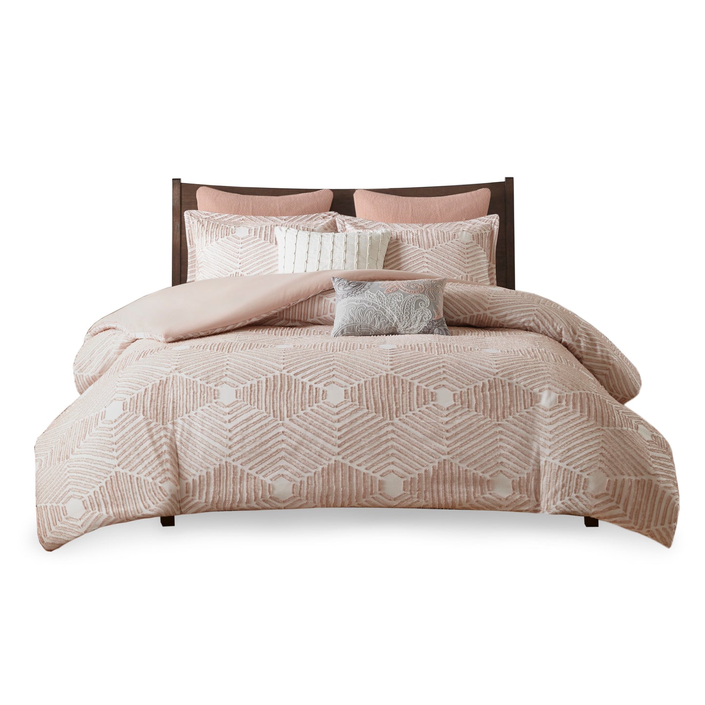 King Size Blush Cotton Comforter Set