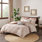 Cotton Jacquard Comforter Set Blush King/Cal King