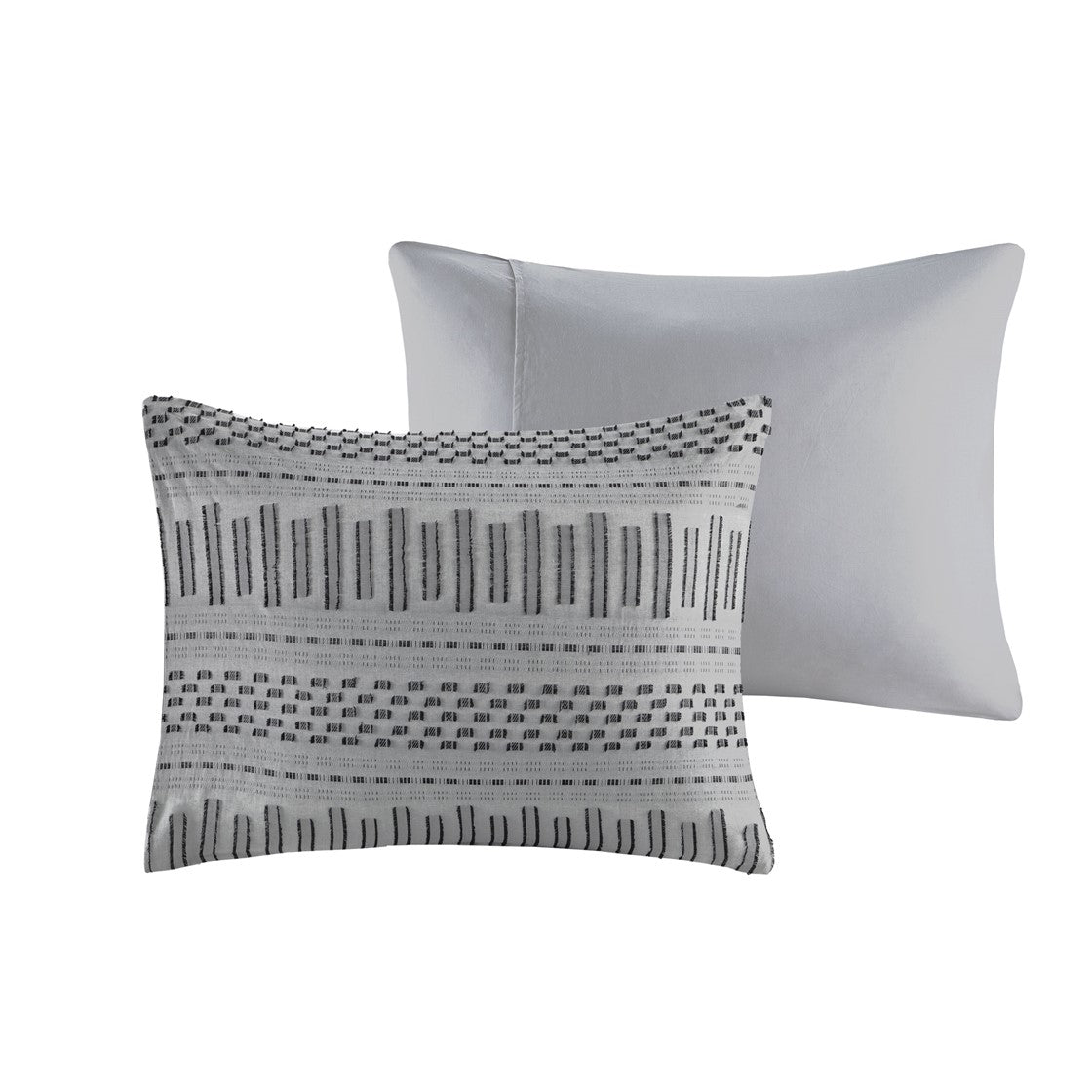 King Size Grey Black Cotton Comforter Set