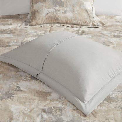 7 Piece Textured Cotton Blend Comforter Set - Queen Size