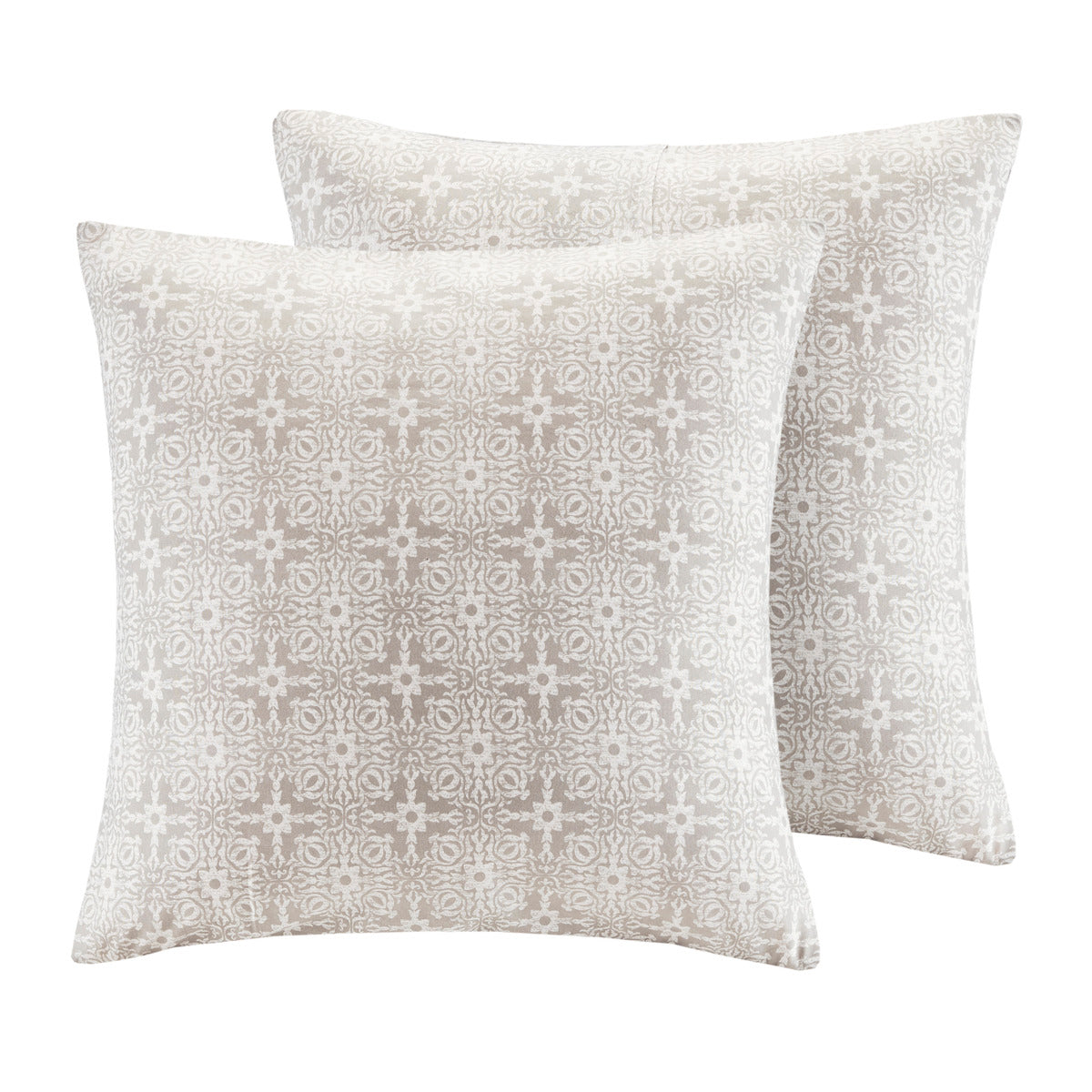 Ivory King Comforter Set - Shabby Chic Reversible 6 Piece