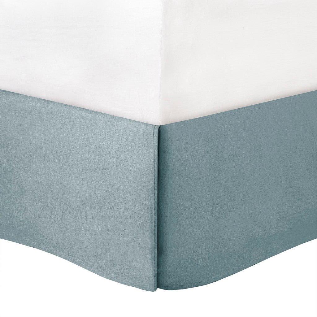 California King Aqua Silver Polyester Comforter Set for Hotel Style Sleep