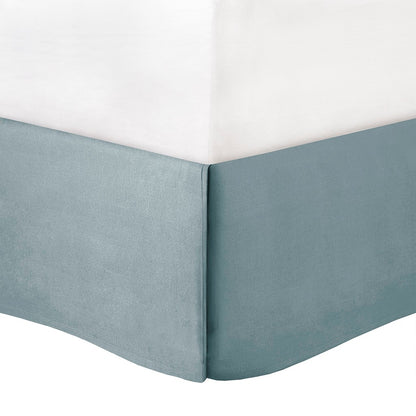 California King Aqua Silver Polyester Comforter Set for Hotel Style Sleep