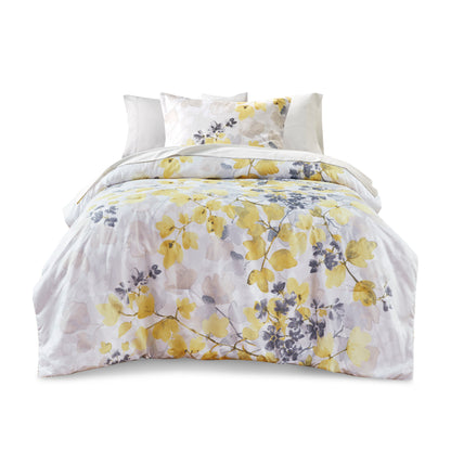 Multicolor Botanical Comforter Set - Queen Size