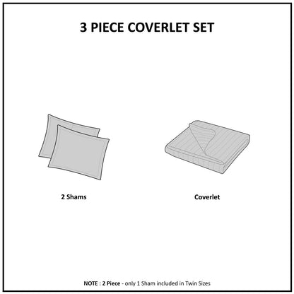 Khaki Quilt Set - Comfortable King/Cal King Bedding