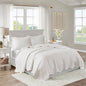 White Microfiber Quilt Set - 3 Piece Reversible Full/Queen