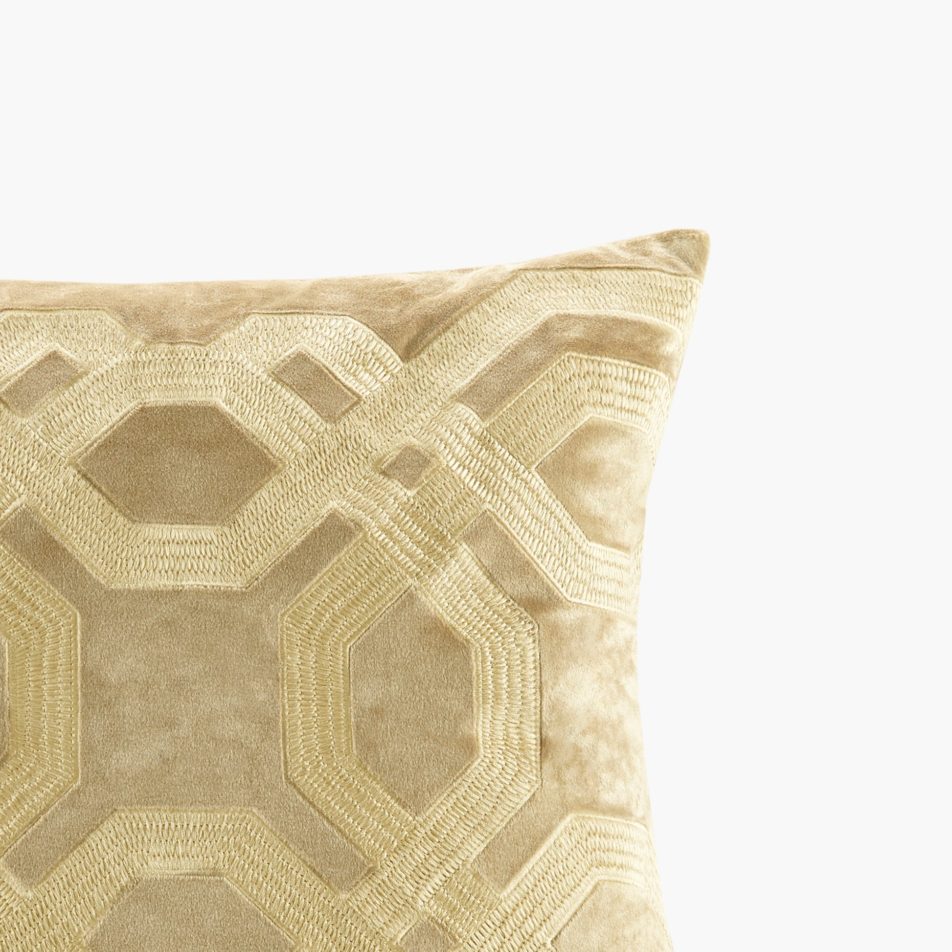18x18" Gold Cotton Decorative Pillow Set