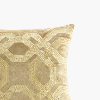 18x18" Gold Cotton Decorative Pillow Set