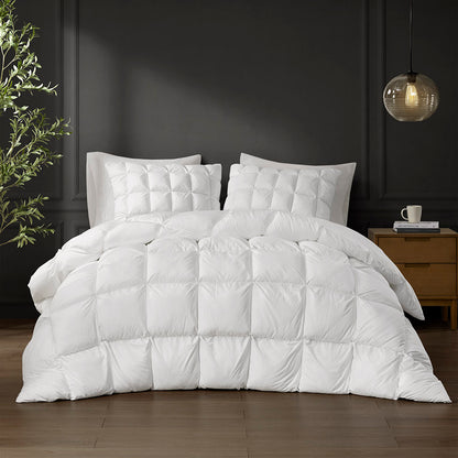 Overfilled White Comforter - Plush Comfort & Storage