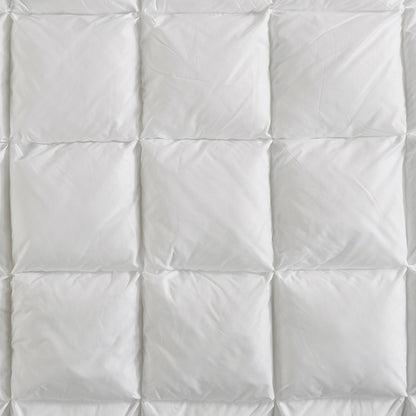 Overfilled White Comforter - Plush Comfort & Storage