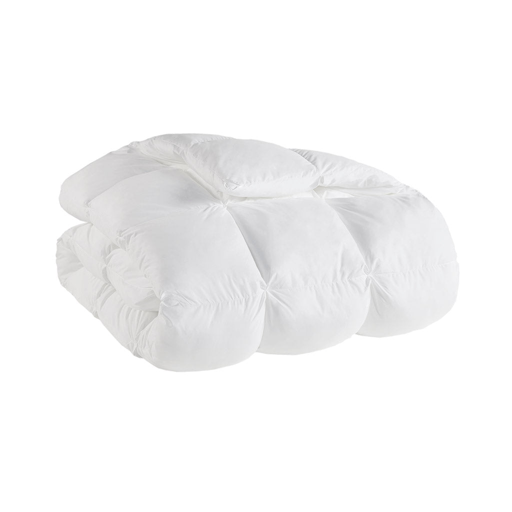 Overfilled White Comforter - Plush Comfort & Storage