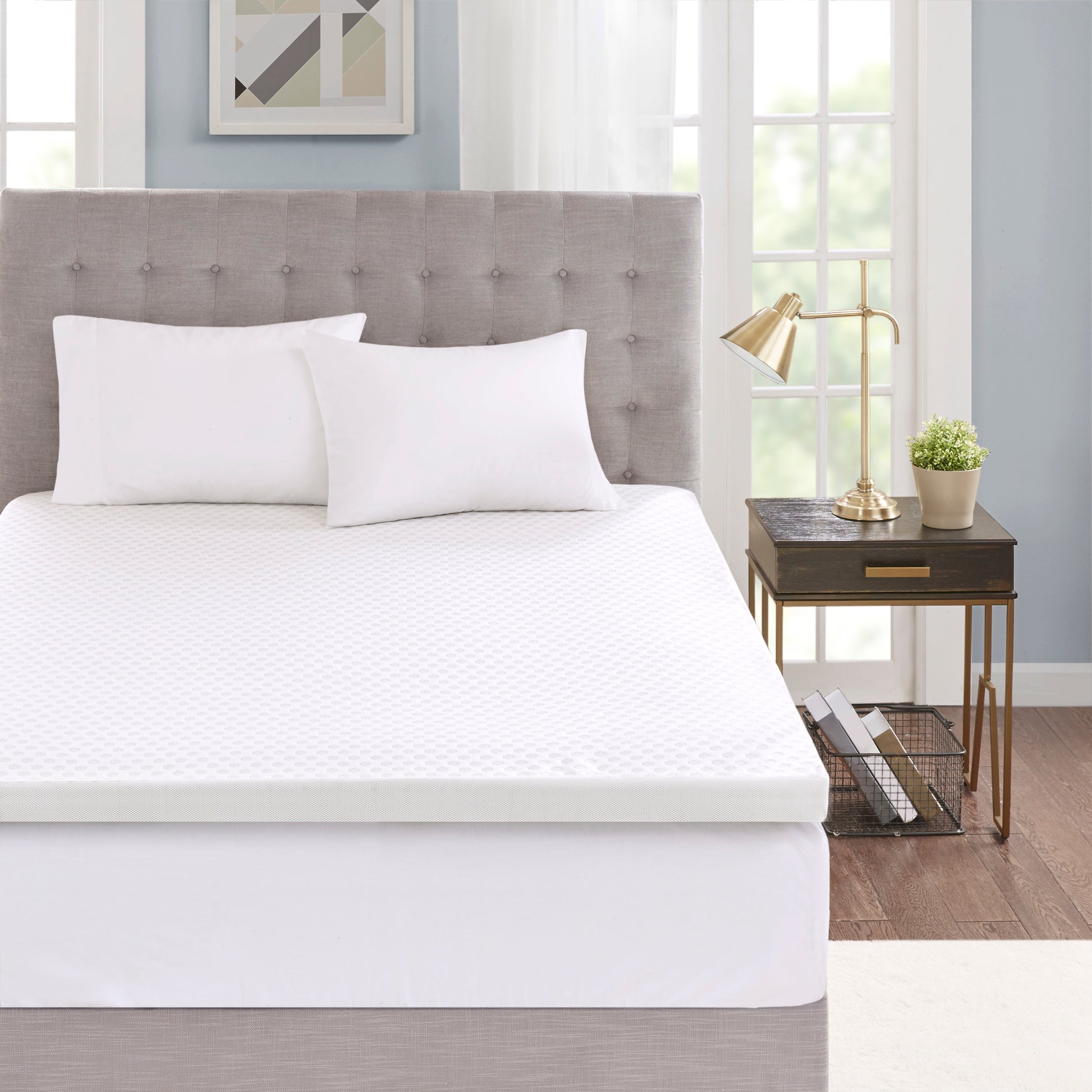 Cooling Gel Mattress Topper - White, 80x60"