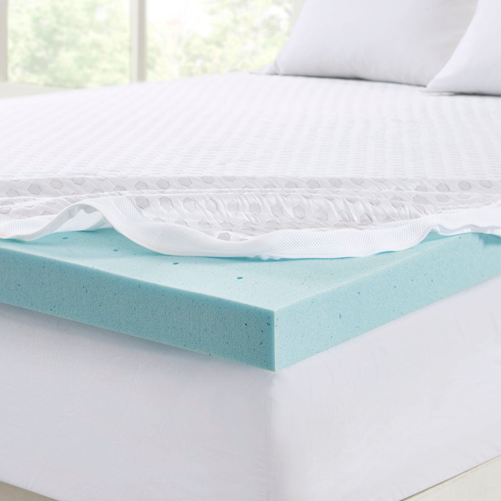 Cooling Gel Mattress Topper - White, 80x60"