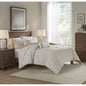 Taupe Cotton Comforter Set - Full/Queen Size