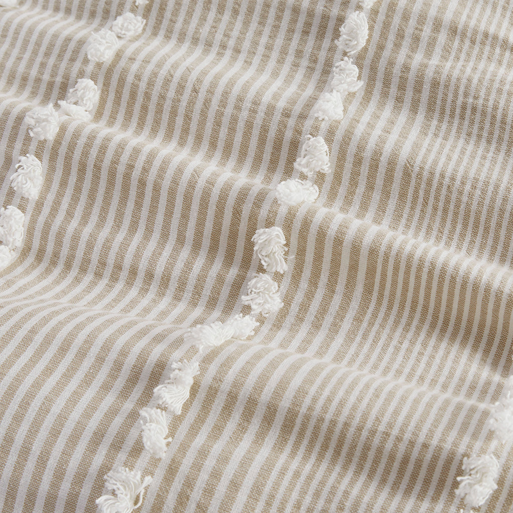 Taupe Cotton Comforter Set - Full/Queen Size
