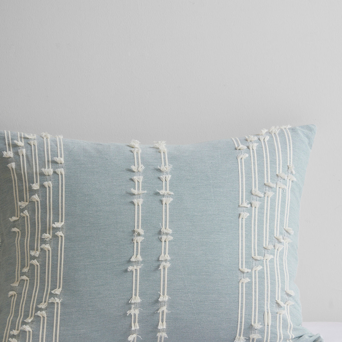 Aqua Cotton Jacquard Comforter Set - Queen Size Comfort