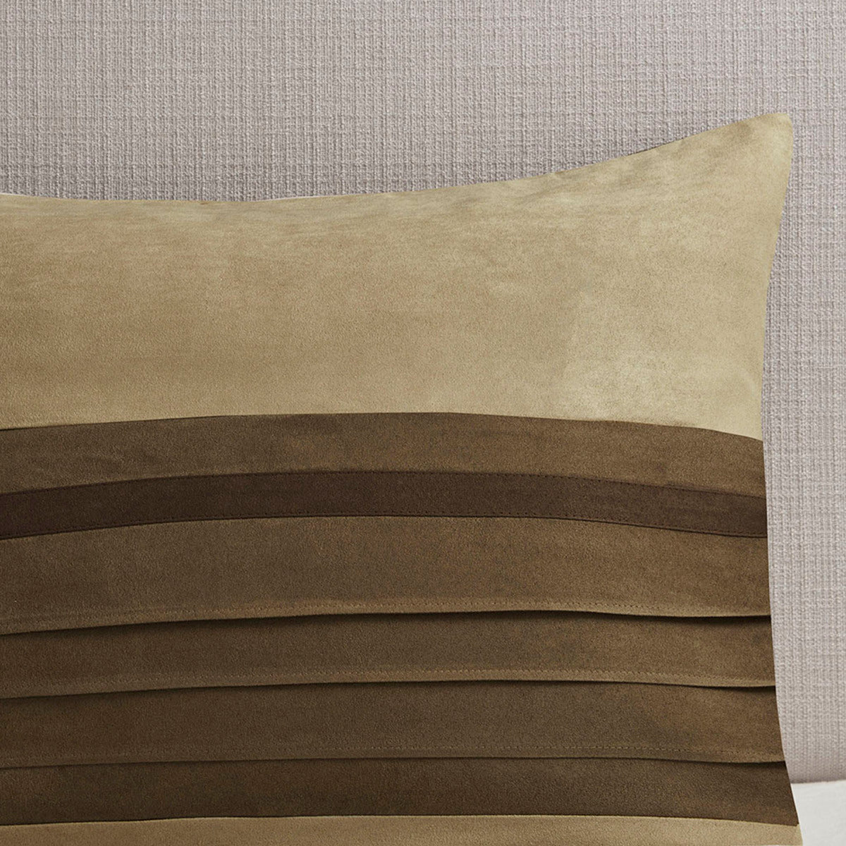 King Size Natural Polyester Faux Suede Comforter Set