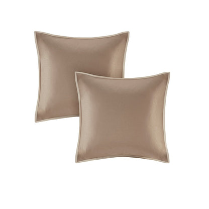 King Size Beige Polyester Comforter Set