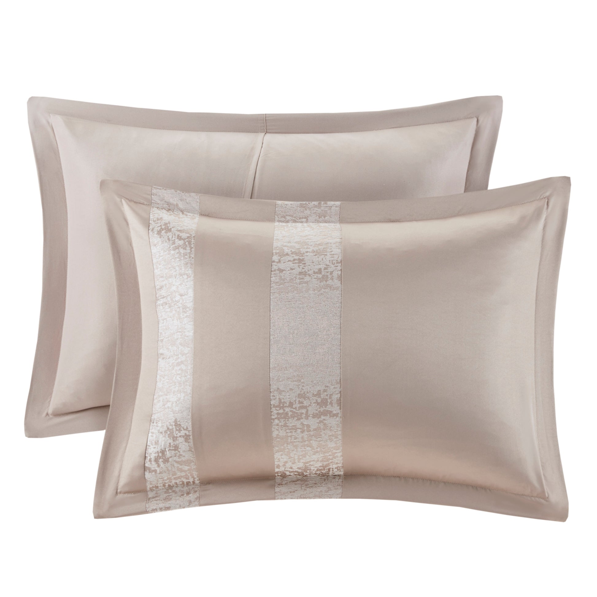 7 Piece Chenille Jacquard Comforter Set - Luxurious King Bedding