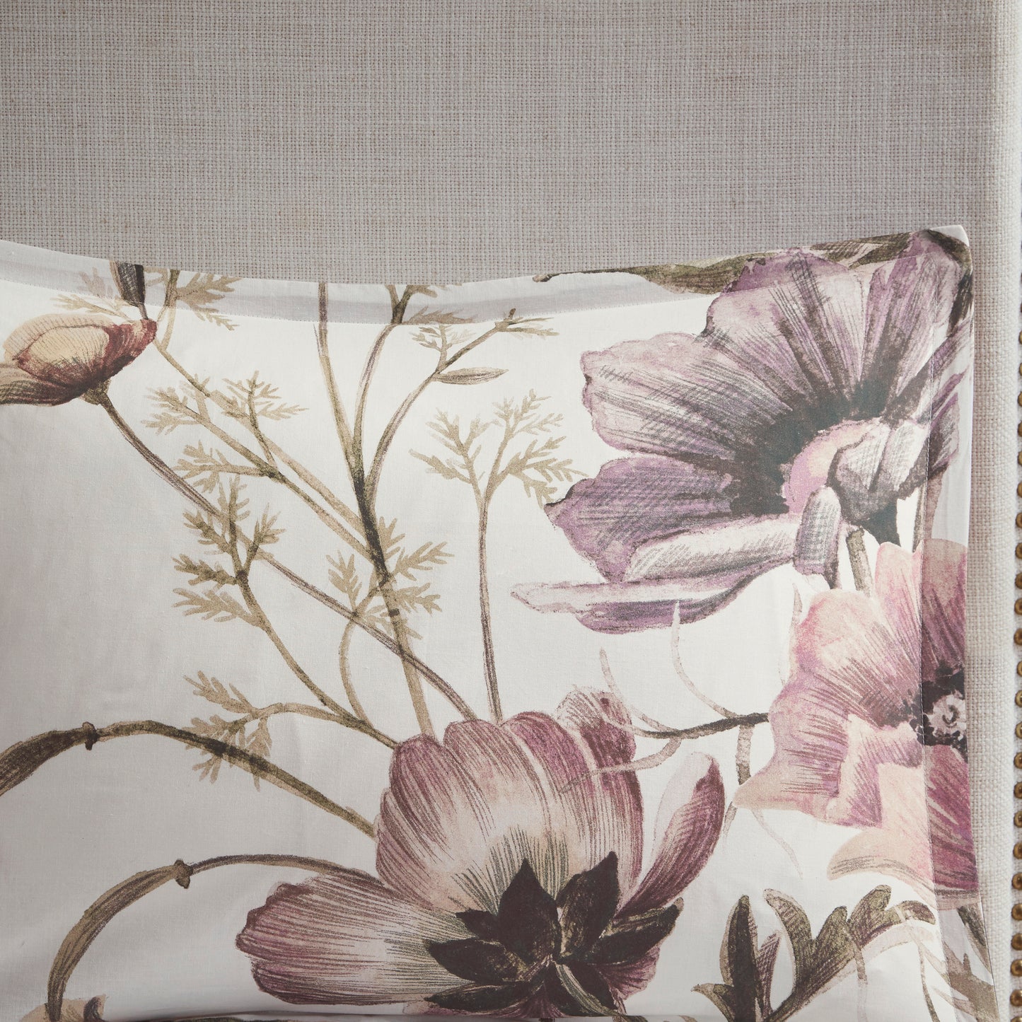 Queen Blush Polyester Floral Comforter Set 8 Piece