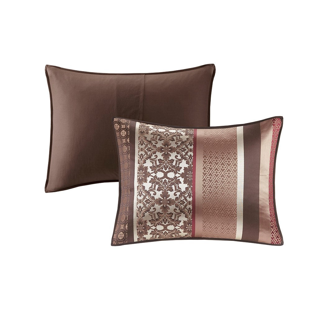 California King Red Polyester Comforter Set