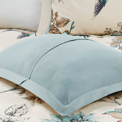 Khaki Cotton King Bedding Set - Luxurious Comfort
