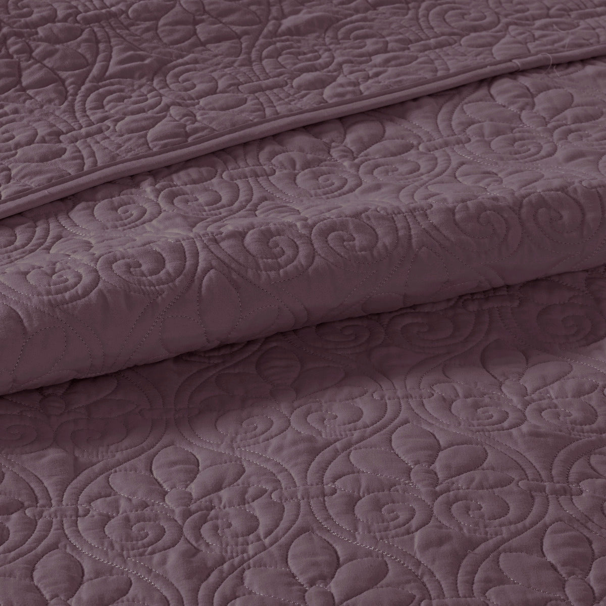 Purple Cotton King/Cal King Reversible Quilt Set