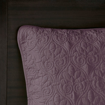 Purple Cotton King/Cal King Reversible Quilt Set
