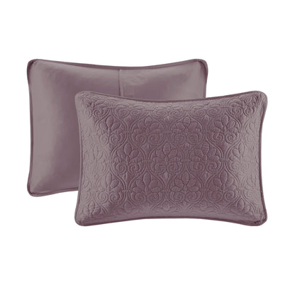Purple Cotton King/Cal King Reversible Quilt Set