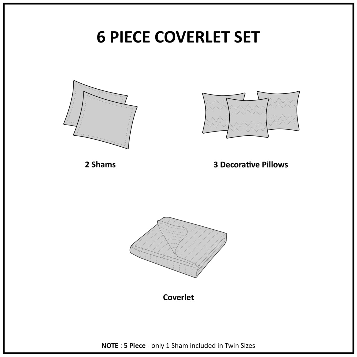 Orange Quilt Set with Throw Pillows - King/Cal King