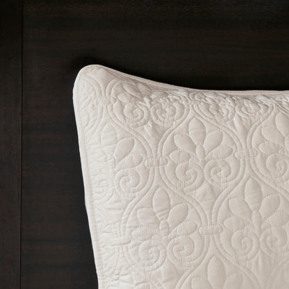 Cream Reversible Bedspread Set - Full Size