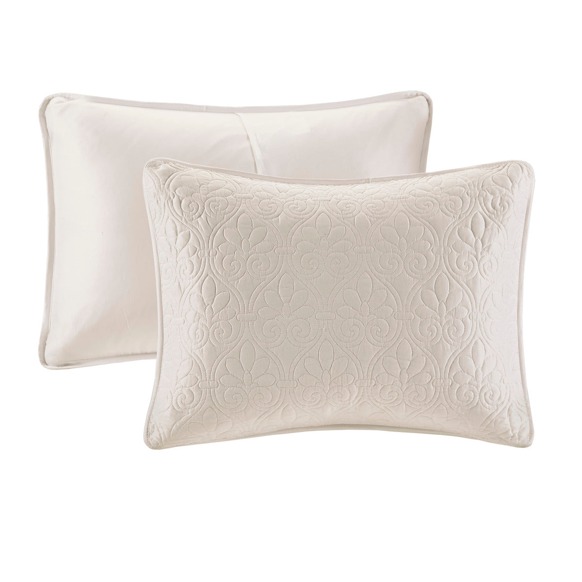 Cream Reversible Bedspread Set - Full Size