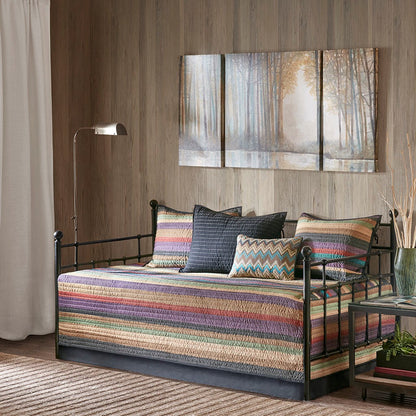 Twin Daybed Cover Set - Multi Lodge Stripe