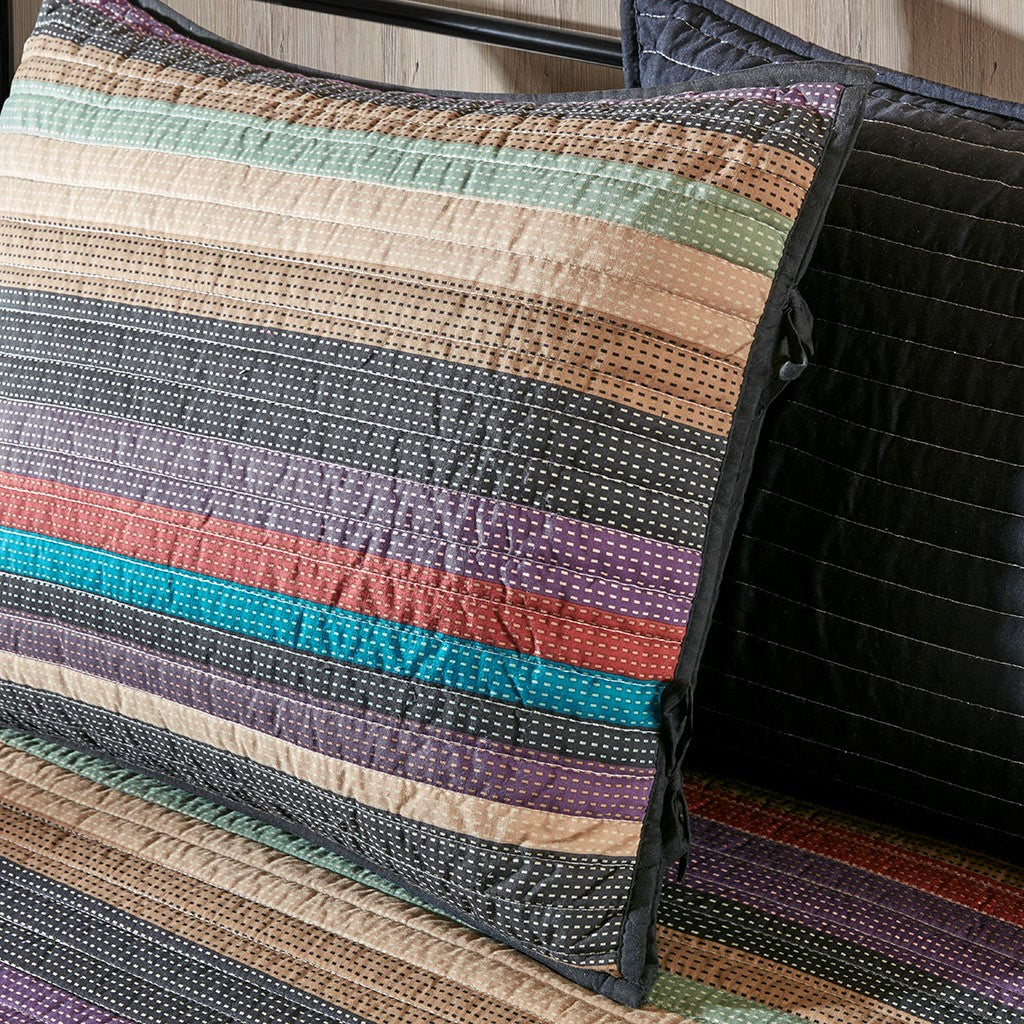 Twin Daybed Cover Set - Multi Lodge Stripe