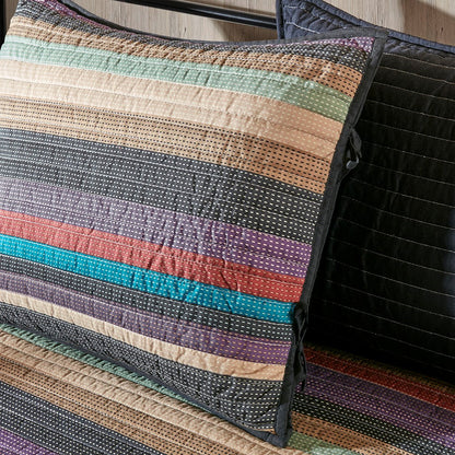 Twin Daybed Cover Set - Multi Lodge Stripe