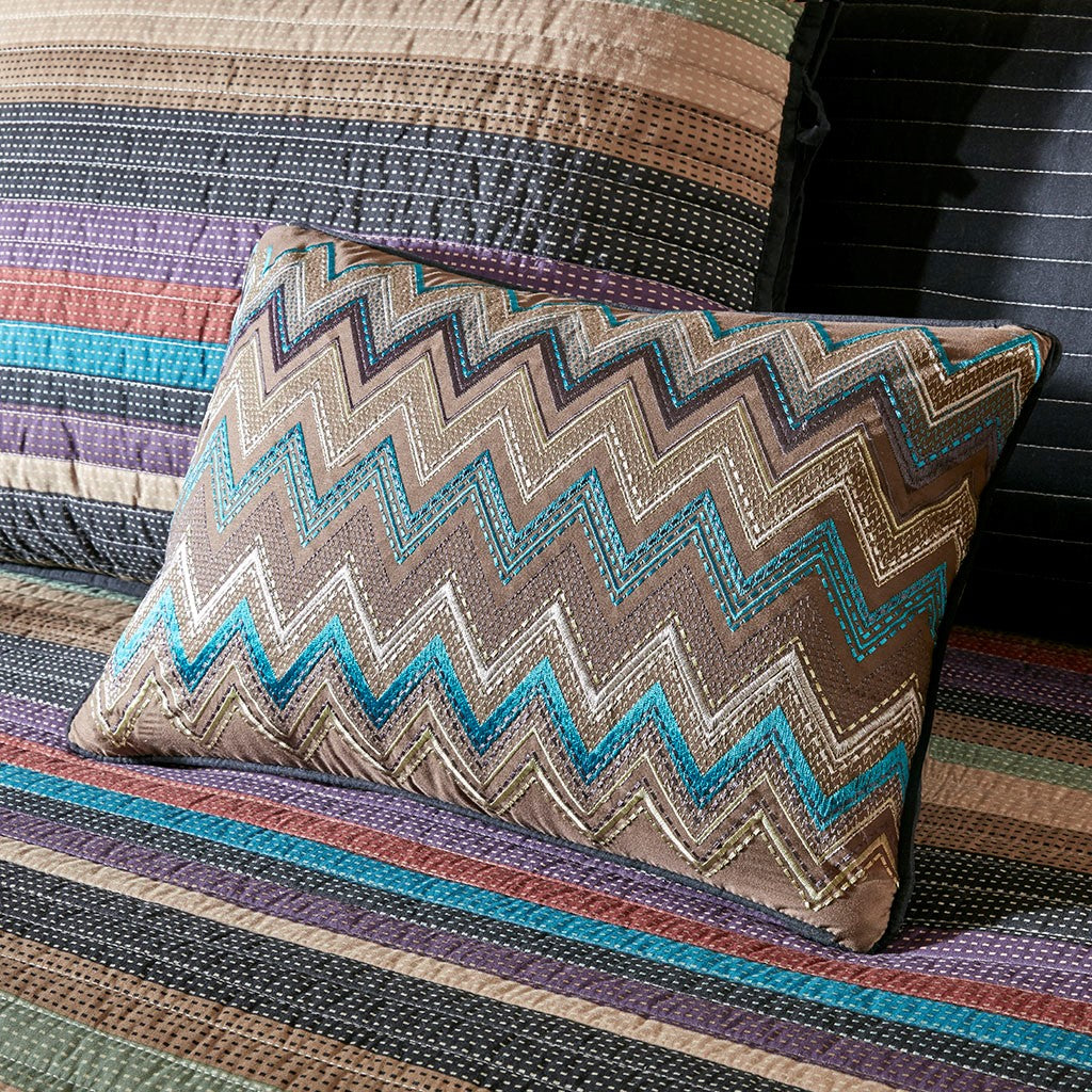 Twin Daybed Cover Set - Multi Lodge Stripe