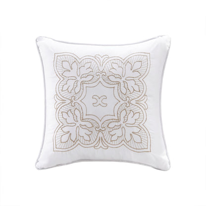 Twin Size White Polyester Daybed Cover Set 6 Piece