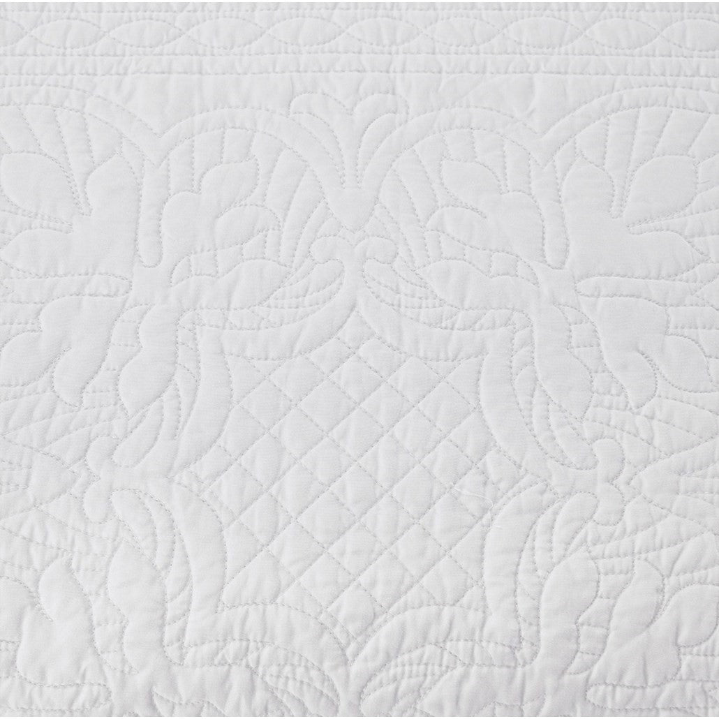 Twin Size White Polyester Daybed Cover Set 6 Piece