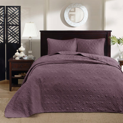 Purple Queen Bedspread Set - Comfort & Style