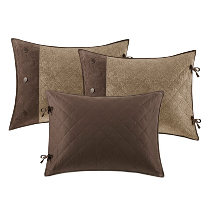 Twin Size Brown Microfiber Daybed Cover Set