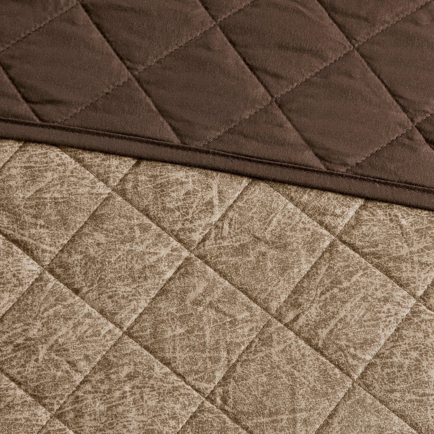 Twin Size Brown Microfiber Daybed Cover Set