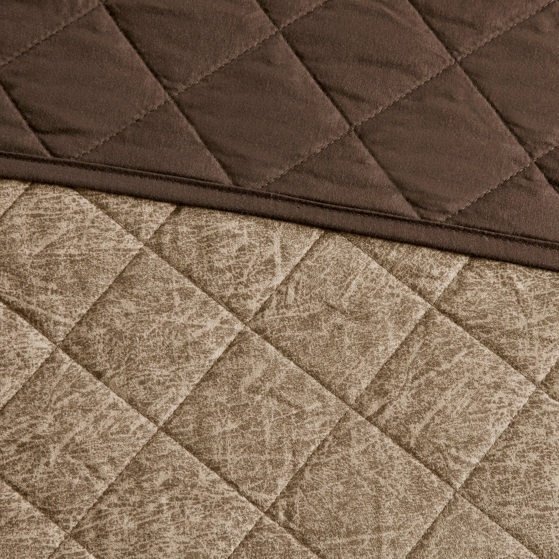 Twin Size Brown Microfiber Daybed Cover Set