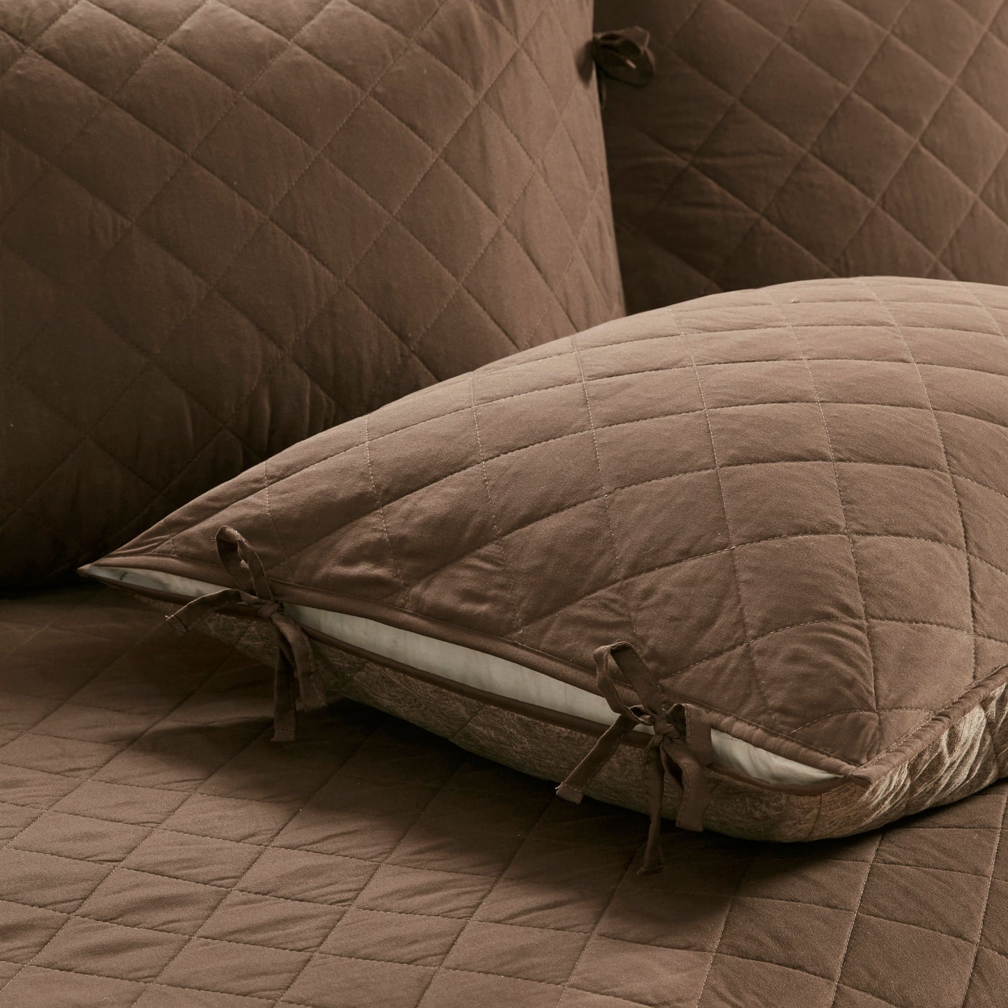 Twin Size Brown Microfiber Daybed Cover Set