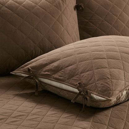 Twin Size Brown Microfiber Daybed Cover Set