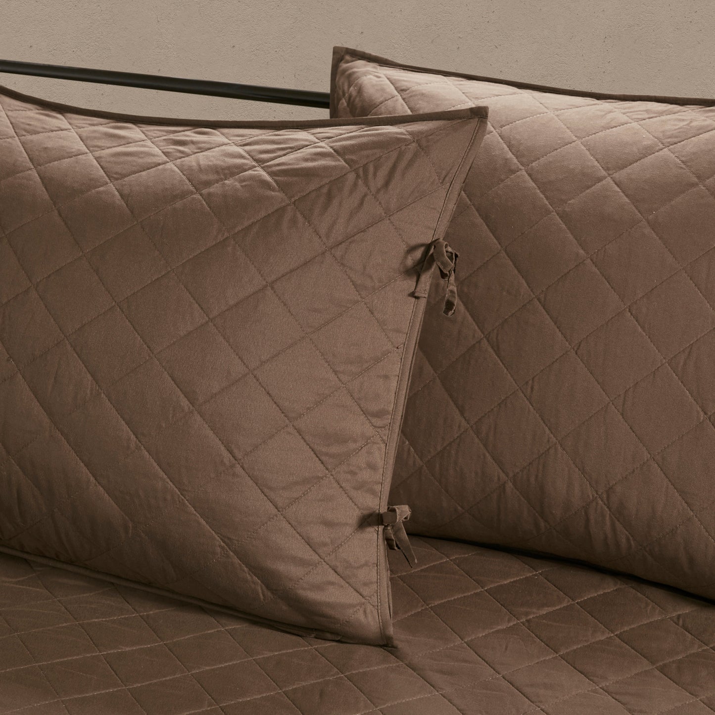 Twin Size Brown Microfiber Daybed Cover Set