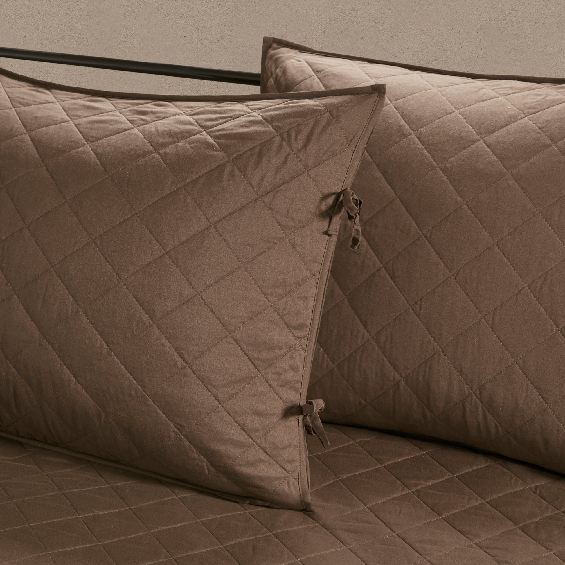 Twin Size Brown Microfiber Daybed Cover Set