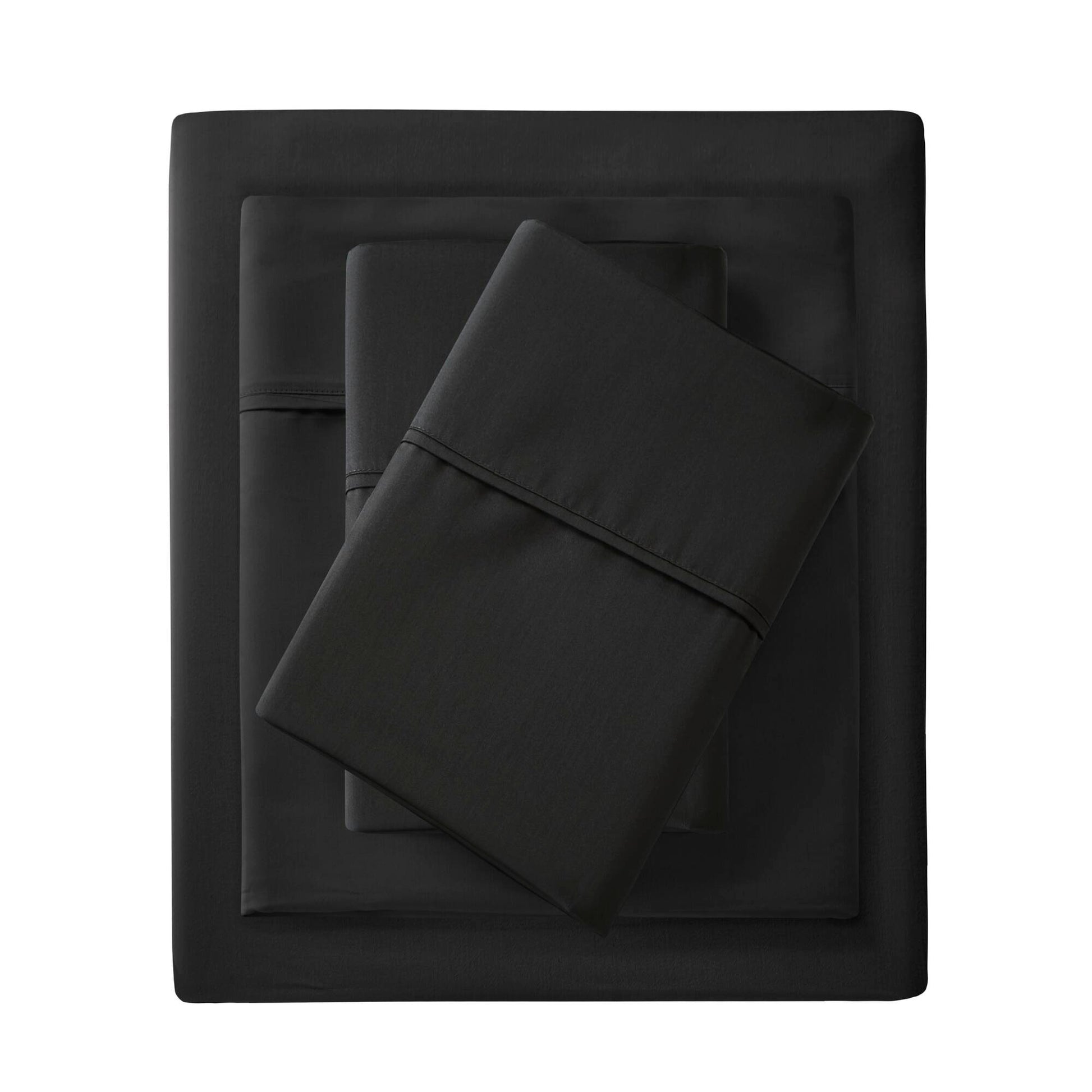 Cal King Cotton Blend Sheet Set - Black
