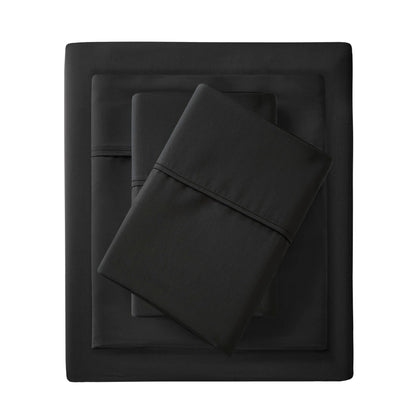 Cal King Cotton Blend Sheet Set - Black